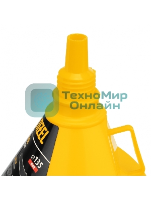 Воронка пластиковая Denzel 135 мм с металлическим ситом и гибким наконечником