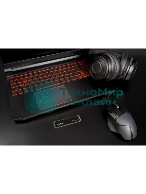 Накопитель SSD Crucial P3 Plus, 2Tb, PCIe 4.0 x4, M.2 2280, NVMe, R/W 5000/4200