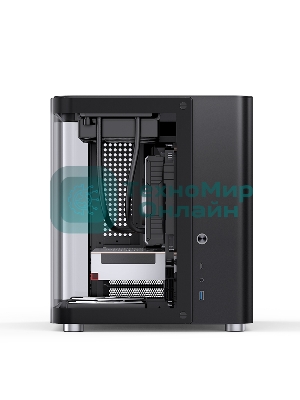 Корпус без блока питания Корпус JONSBO TK-1 Black 2.0 MATX без БП, mini-ITX, micro-ATX, черный