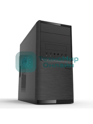 Компьютерный корпус InWin POWERMAN ES701BK USB 3.0 (Mini Tower, mATX, 450W PM-450ATX, USB 3.0x2, USBx2 + Audio, черный)