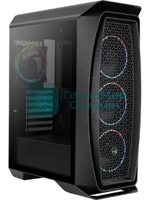 Компьютерный корпус Aerocool/Formula Aero One Eclipse-G-BK-v1 черный без БП ATX 4x120мм 2xUSB 3.0 audio