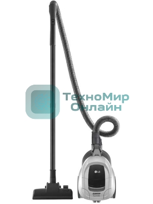 Пылесос LG VC5420NNTS серебристый/черный, 380/2000 Вт, уборка сухая, пылесборник контейнер 1.3 л