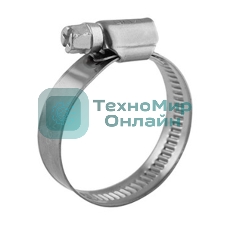 Хомут червячный Rexant 60-80/12-0,8мм, нержавеющая сталь W2, (25 шт/уп)