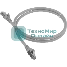 Патч-корд LANMASTER LSZH FTP cat.6, 2.0 м, серый