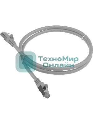 Патч-корд LANMASTER LSZH FTP cat.6, 2.0 м, серый