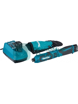 Отвертка аккумуляторная MAKITA TD022DSEак уд 7.2В 2х1Ач Li-Ion 2450об/м 25Нм 1/4'' 0.56кг сумка подсветка