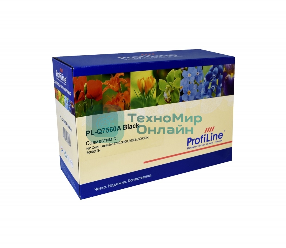 Картридж лазерный ProfiLine PL-Q7560A для принтеров HP Color LaserJet 2700/3000/3000N/3000DN/3000DTN Black 6000 копий