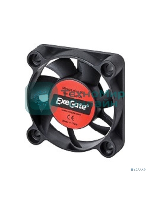Вентилятор для корпуса ExeGate EX04010S3P черный, 40 мм, 5000 об/мин, 24 дБ, 3 pin