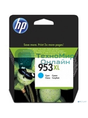 Картридж струйный HP 953XL F6U16AE голубой для HP OJP 8710/8715/8720/8730/8210/8725 (1600стр.)