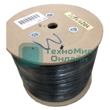 Кабель UTP 4 Pair AWG 24 CCA wooden reel, PE+PVC jacket, cat5E 305м черный