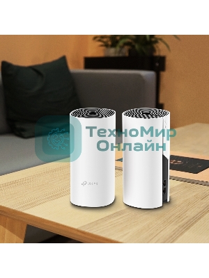 Роутер беспроводной TP-Link DECO M4 (DECO M4(2-PACK)) AC1200 10/100/1000BASE-TX (упак.:2шт)