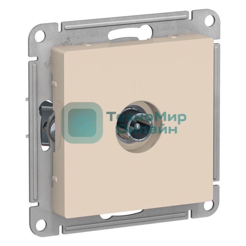 Механизм розетки TV ATLAS DESIGN оконечный 1DB беж. SchE ATN000291