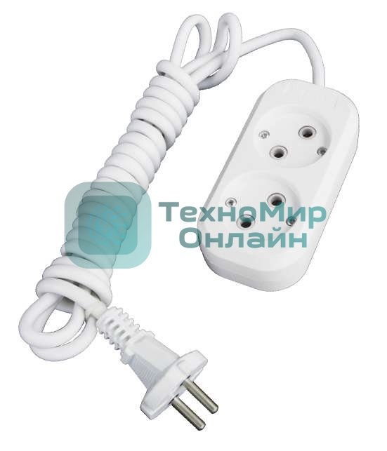 Удлинитель 2х7 м без заземл. 10А IP20 Е-202 АБС-пл. ПВС 2х0.75 UNIVersal 9631962