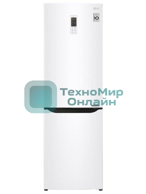 Холодильник LG GA-B419SQGL белый двухкамерный 223/79л морозилка снизу, No Frost