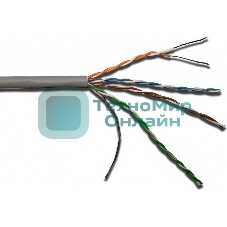 Кабель информационный Lanmaster LAN-5EUTP-PT-LSZH-GY кат.5е U/UTP не экранированный 4X2X24AWG LSZH внутренний 305м серый