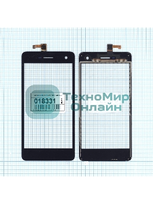 Сенсорное стекло (тачскрин) для OPPO Mirror R819, черное