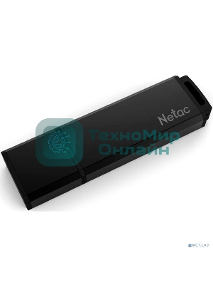 Флешка USB Netac U351 (NT03U351N-064G-32BK), 64Gb, USB 3.0, R/W 110/45, черный