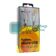 Кабель USB2.0 Cablexpert CC-G-mUSB01Bk-0.5M, AM/microB, серия Gold, длина 0.5м, черный, блистер