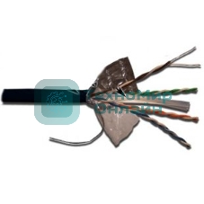 Кабель LANMASTER UTP, 4 пары, кат. 6, с перегородкой, 550Mhz, PE, внешний, с водоблок. слоем, 305 м