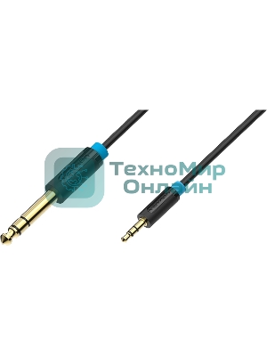 Кабель Vention аудио Jack 6,5 мм M/3,5 M - 2 м