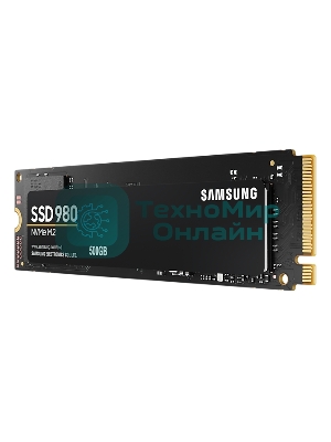 Накопитель SSD Samsung 980 MZ-V8V500BW, 500Gb, PCIe 3.0 x4, M.2 2280, NVMe, R/W 3100/2600