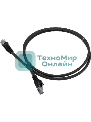 Патч-корд LANMASTER LSZH UTP cat.6, 1.0 м, черный