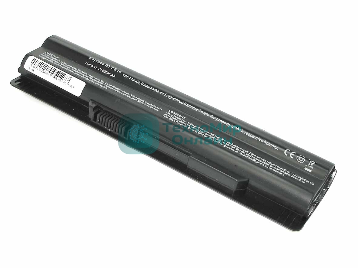 Аккумуляторная батарея для ноутбука MSI FX400/FX600 (BTY-S14) 11.1V 5200mAh OEM черный
