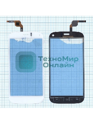 Сенсорное стекло (тачскрин) для Explay Dream, белое