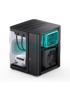 Корпус без блока питания Корпус JONSBO TK-1 Black 2.0 MATX без БП, mini-ITX, micro-ATX, черный