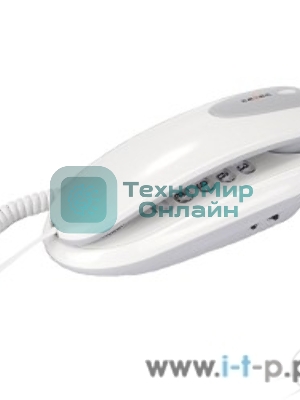 Телефон проводной teXet TX-236 светло-серый