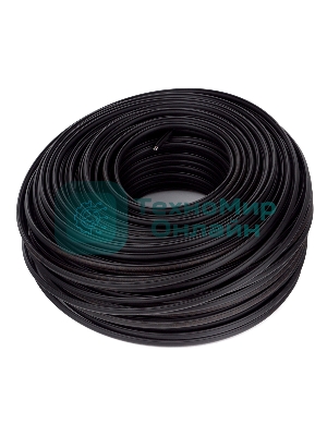 Кабель SkyNet Premium FTP outdoor 4x2x0,51 на тросу, медный, FLUKE TEST, кат.5e, однож., 100 м, box, черный