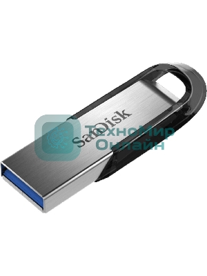 Флешка USB Sandisk CZ73 Cruzer Ultra Flair (SDCZ73-032G-G46), 32Gb, USB 3.0, R/W 150/45, серебристый/черный