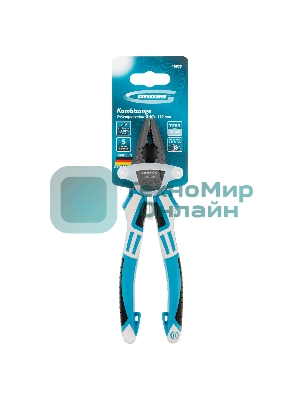 Плоскогубцы Gross 16973 комбинированные, 180 мм, трехкомпонентные рукоятки