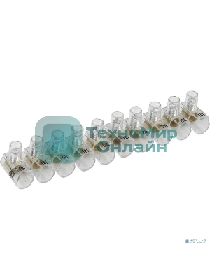 Зажим винтовой концевой изолированный КЗВИ IEK UZVK-025-10 2,5мм2 (10x1) IEK