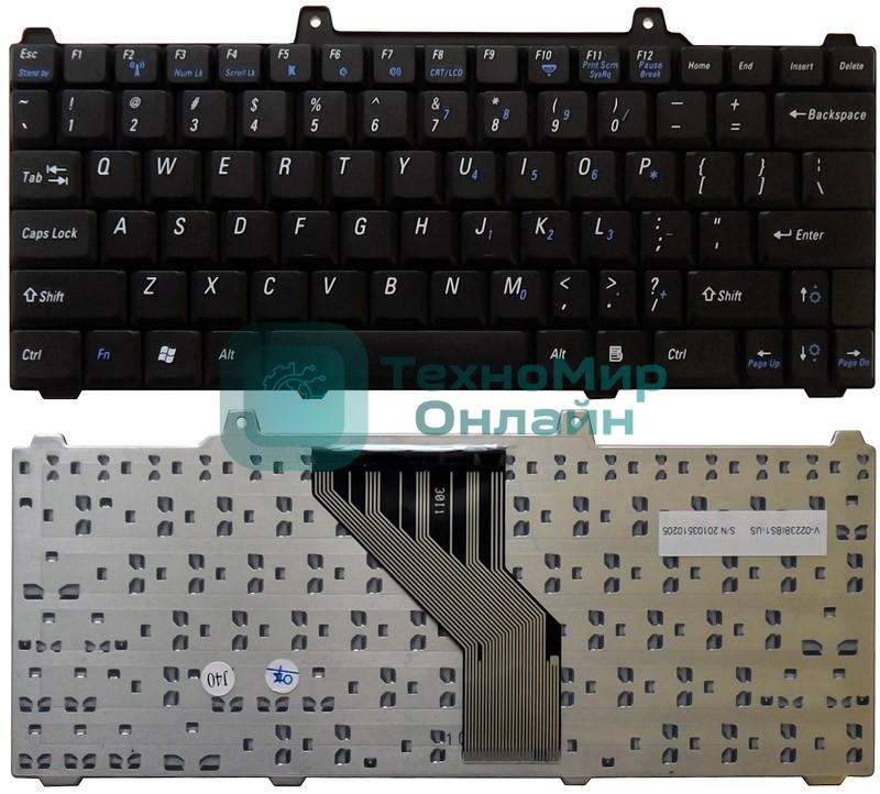 Клавиатура для ноутбука Dell Inspiron 700M 710M черная