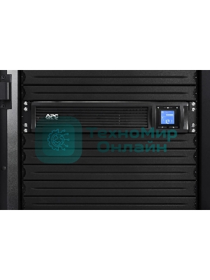 Источник бесперебойного питания APC Smart-UPS C 1000VA/600W, 2U RackMount, 230V, Line-Interactive, LCD, 1 year warranty(REP. SMC1000I-2U)