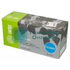 Картридж лазерный Cactus CS-CE260X черный (17000 стр.) для HP LJ CP4025/CP4525