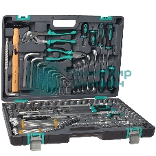 Набор инструментов Stels 141071/2'' 3/8'' 1/4'' CrV пластиковый кейс 142 предм.