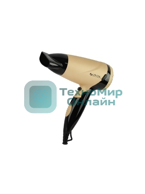 Фен Centek CT-2209 BLG черный/золотой перламутр, 1600 Вт, компактный