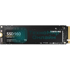 Накопитель SSD Samsung 980, 1000Gb, PCIe 3.0 x4, M.2 2280, NVMe, R/W 3500/3000
