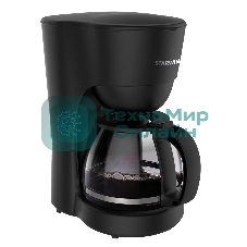 Кофеварка капельная Starwind STD1212 черный, исп. кофе - молотый, 1.25 л, 600 Вт.