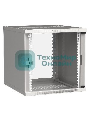 Шкаф ITK LWE3-09U64-GF LINEA WE 9U 600x450 мм дверь стекло серый