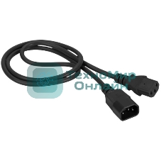 Шнур питания Lanmaster C13-C14, 3х0.75, 220В, 10А, черный, 5 метров