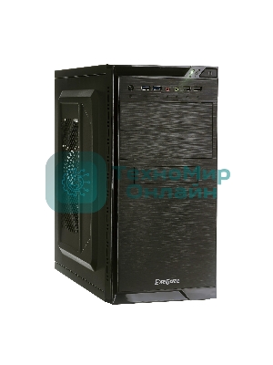 Компьютерный корпус Minitower ExeGate QA-412U Black, mATX, (XP500, Black, 120мм), 2хUSB+2хUSB 3.0, Audio