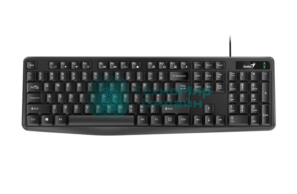 Клавиатура проводная Genius Smart KB-117, USB, черный