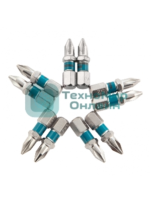 Набор бит Gross PH1х25, сталь S2, 10 шт.