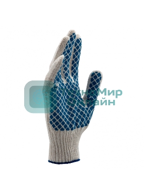 Перчатки трикотажные, ПВХ-покрытие 