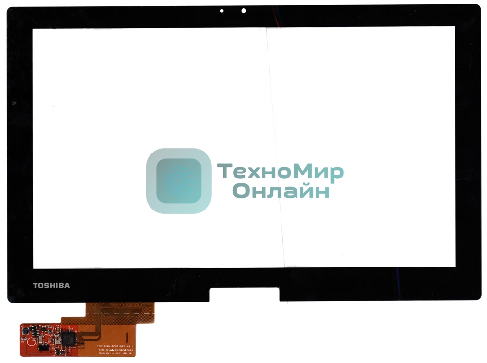 Сенсорное стекло (тачскрин) для Toshiba TCM11G04/TCM11G05 V0.1, черное