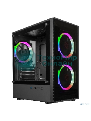 Компьютерный корпус Ginzzu CL406 mATX FAN 3*12 FRGb (12RR4)