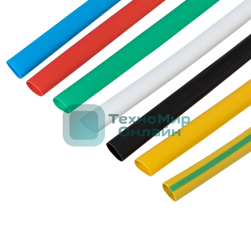 Набор термоусаживаемых трубок Rexant №13 ТУТ нг 4/2 мм, 7 цветов (упак. 21 шт. по 10 см)